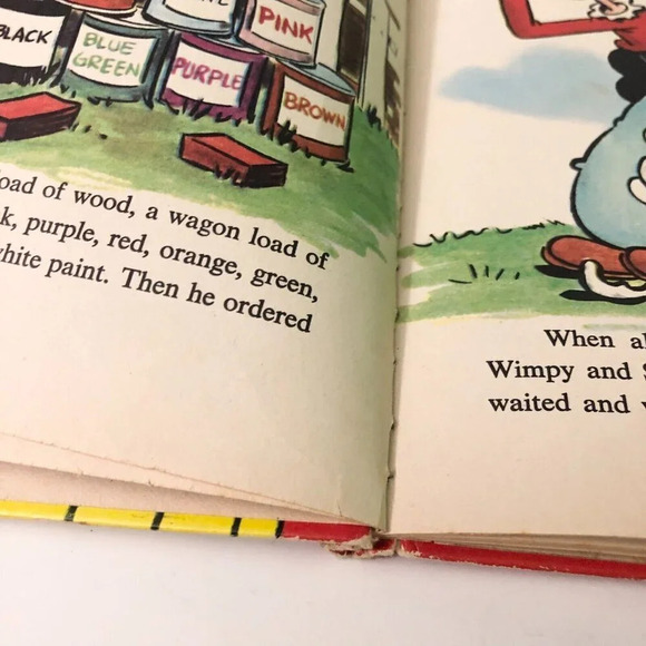 Vtg 1976  The House That Popeye Built Book Wonder Books - Picture 11 of 16